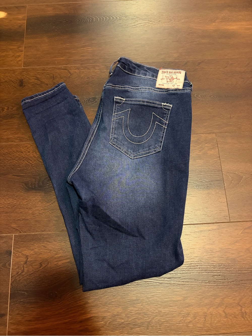 True Religion Women's Dark Indigo Skinny Jeans